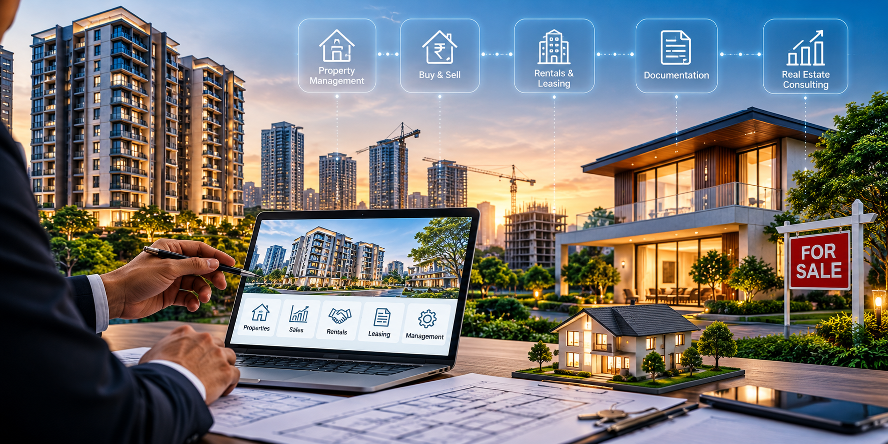 Modern real estate property